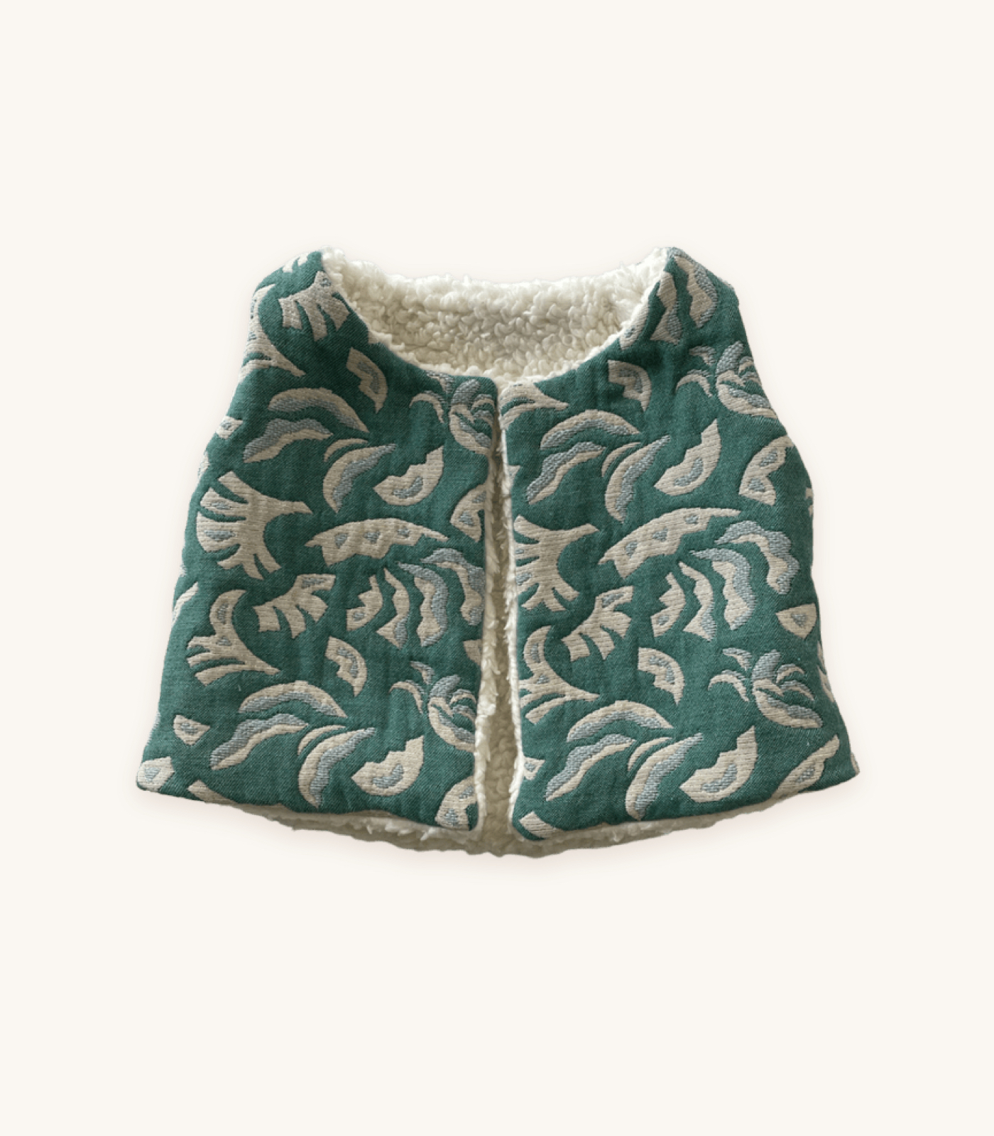 jacket_green_1 Sleeveless Jacket - Image 1